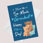 Happy Fathers Day Card For Grandad Him Father's Day Card 