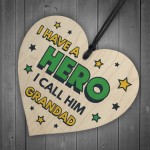 Grandad Gifts For Fathers Day Birthday Heart Superhero Theme