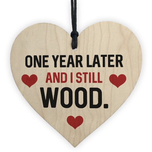 Funny 1st Anniversary Gift For Wife Husband Heart Gift For Him