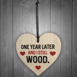 Funny 1st Anniversary Gift For Wife Husband Heart Gift For Him