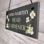 Personalised Head Gardener Sign Funny Gardener Gifts Funny Sign