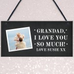 Personalised Grandad Gift Plaque Hanging Grandparent Gift