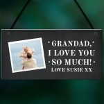 Personalised Grandad Gift Plaque Hanging Grandparent Gift