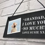 Personalised Grandad Gift Plaque Hanging Grandparent Gift