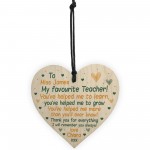 Teacher Gifts Wooden Heart Thank You Gift For Teacher Assistant