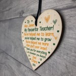 Teacher Gifts Wooden Heart Thank You Gift For Teacher Assistant