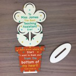 Teacher Gifts Personalised Flower BEST TEACHING ASSISTANT