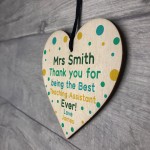 Personalised Heart Thank You Teacher Gifts Teaching Asssistant