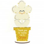 Special Thank You Gift For Friend Teacher Flower Sign Keepsake