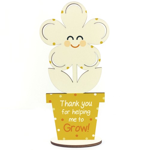 Special Thank You Gift For Friend Teacher Flower Sign Keepsake