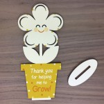 Special Thank You Gift For Friend Teacher Flower Sign Keepsake