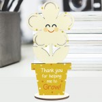 Special Thank You Gift For Friend Teacher Flower Sign Keepsake