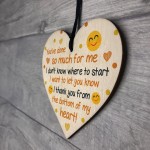 Teacher Gift Poem Thank You Gift Hanging Heart Friendship Mentor