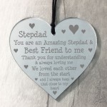 Fathers Day Gift Engraved Plaque Step-Dad Birthday Thank You