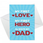 Dad Daddy Card For Fathers Day Birthday Cute A6 Card