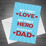 Dad Daddy Card For Fathers Day Birthday Cute A6 Card