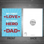 Dad Daddy Card For Fathers Day Birthday Cute A6 Card
