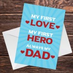 Dad Daddy Card For Fathers Day Birthday Cute A6 Card
