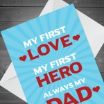 Dad Daddy Card For Fathers Day Birthday Cute A6 Card