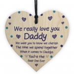 Fathers Day Gifts For Dad Daddy Birthday Gift Present Wood Heart
