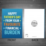 Novelty Card For Dad On Fathers Day A6 Card Fathers Day Funny