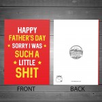 Funny Rude Fathers Day Card For Dad Novelty Cheeky Cards