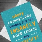 Funny Fathers Day Cheeky Humour Card For Dad Novelty Card