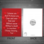 Anniversary Valentines Day Greetings Card For Boyfriend Husband 