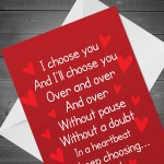 Anniversary Valentines Day Greetings Card For Boyfriend Husband 