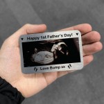 1st Fathers Day Gift From Bump Personalised Wallet Card New Dad