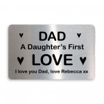 Dad Gift From Daughter First Love Gift Personalised Wallet Card