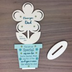 Dad Gifts For Birthday Fathers Day Wood Flower Dad Poem Daughter