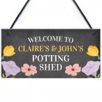 Personalised Potting Shed Sign Quirky Garden Sign Summerhouse