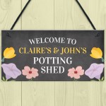 Personalised Potting Shed Sign Quirky Garden Sign Summerhouse