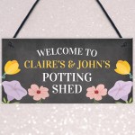 Personalised Potting Shed Sign Quirky Garden Sign Summerhouse