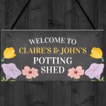 Personalised Potting Shed Sign Quirky Garden Sign Summerhouse