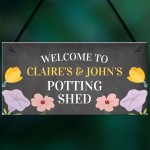 Personalised Potting Shed Sign Quirky Garden Sign Summerhouse