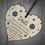Funny Joke Dad Gift For Fathers Day Birthday Wood Heart