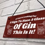 Novelty Gin Bar Signs Hanging Door Wall Sign Home Bar Pub Plaque