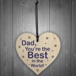 Best Dad Gifts Wood Heart Fathers Day Birthday Gift For Dad