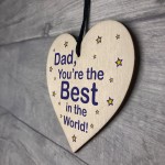 Best Dad Gifts Wood Heart Fathers Day Birthday Gift For Dad