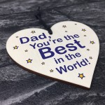 Best Dad Gifts Wood Heart Fathers Day Birthday Gift For Dad