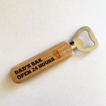 Novelty Gift For Dad Wooden Bottle Opener Funny Bar Gift For Him