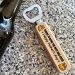 Fathers Day Gift Novelty Dad Gift Wooden Bottle Opener