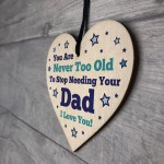 Dad Gift For Birthday Fathers Day Wood Heart Thank You Gift