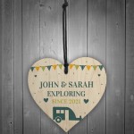 Personalised Caravan Sign Hanging Door Plaque Retirement Gift