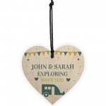 Personalised Caravan Sign Hanging Door Plaque Retirement Gift
