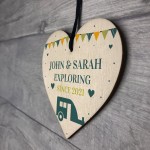 Personalised Caravan Sign Hanging Door Plaque Retirement Gift