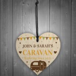 Personalised Caravan Decor Hanging Door Plaque Retirement Gift