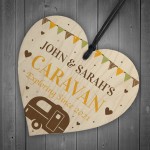 Personalised Caravan Decor Hanging Door Plaque Retirement Gift